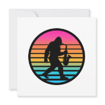 Conception de coucher de soleil rétro au saxophone