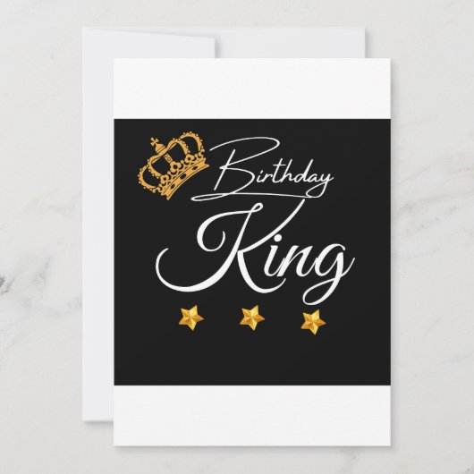 Invitation Conception de couronne de roi d'anniversaire, Anni (Devant)