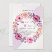 Invitation Conception de couronne florale pour le brunch de l (Devant)