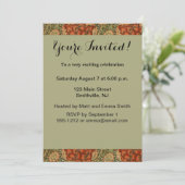 Invitation Conception de damas floral anglais William Morris (Debout devant)