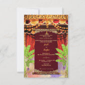 Invitation conception de défilement d'invitation de mariage d (Devant)