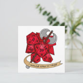 Invitation Conception de dés barbares (Debout devant)