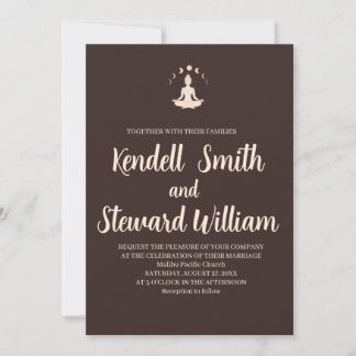 Invitation Conception de design minimaliste méditatif ton mar