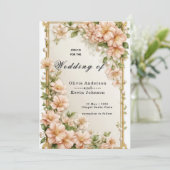 Invitation 🌸 Conception de détails de cérémonie de mariage b (Debout devant)