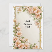 Invitation 🌸 Conception de détails de cérémonie de mariage b (Dos)