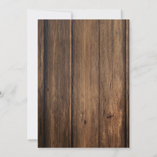 Invitation Conception de diplômes Rustiques personnalisés (Dos)