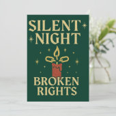 Invitation Conception de Droits Brisés Nuit Silencieuse (Debout devant)