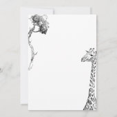 Invitation Conception de faire part de mariage safari (Dos)