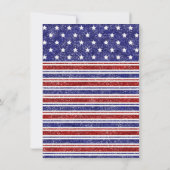 Invitation Conception de fête BBQ pour la fête de l'indépenda (Dos)