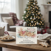 Invitation Conception de fête d'échange de biscuits de Noël r