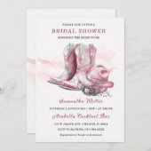 Invitation Conception de Fêtes des mariées de fille (Devant / Derrière)