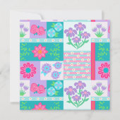 Invitation Conception de fleurs vibrantes en fleurs (Devant)