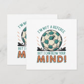 Invitation Conception de football drôle (Devant / Derrière)