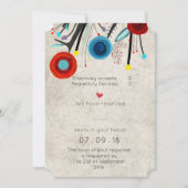 Invitation Conception de forme de billet d'invitation de mari (Devant)