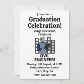 Invitation Conception de génie civil Construction d'ingénieur (Devant)