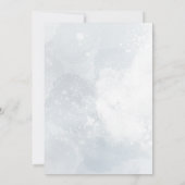 Invitation Conception de la crête de l'aquarelle bleue du bap (Dos)