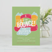 Invitation Conception de la fête d'anniversaire de Bounce Hou (Debout devant)