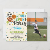 Invitation Conception de la fête pour enfants modifiable (Devant)