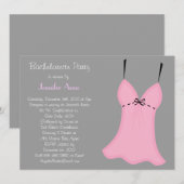 Invitation Conception de la partie de bachelorette CUTE (Devant / Derrière)