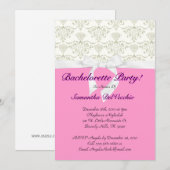 Invitation Conception de la partie de bachelorette CUTE (Devant / Derrière)