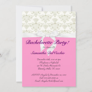 Invitation Conception de la partie de bachelorette CUTE