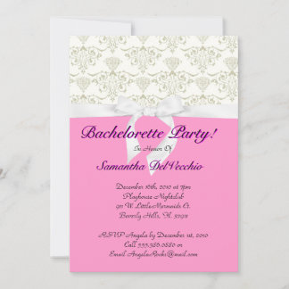Invitation Conception de la partie de bachelorette CUTE