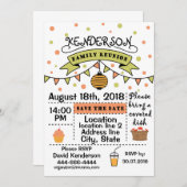 Invitation Conception de la Réunion de famille (Devant / Derrière)