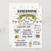 Invitation Conception de la Réunion de famille (Devant / Derrière)