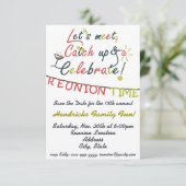 Invitation Conception de la Réunion de famille (Debout devant)