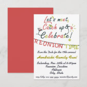 Invitation Conception de la Réunion de famille (Devant / Derrière)