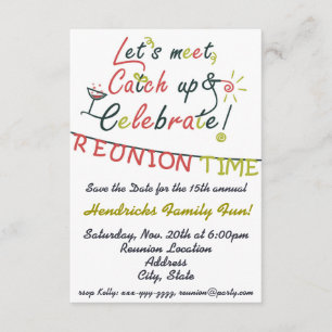 Invitation Conception de la Réunion de famille