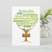 Invitation Conception de la Réunion de famille avec l'élément (Debout devant)