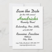 Invitation Conception de la Réunion de famille avec l'élément (Dos)