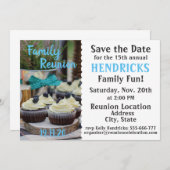 Invitation Conception de la réunion familiale (Devant / Derrière)