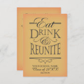 Invitation Conception de la réunion scolaire (Devant / Derrière)