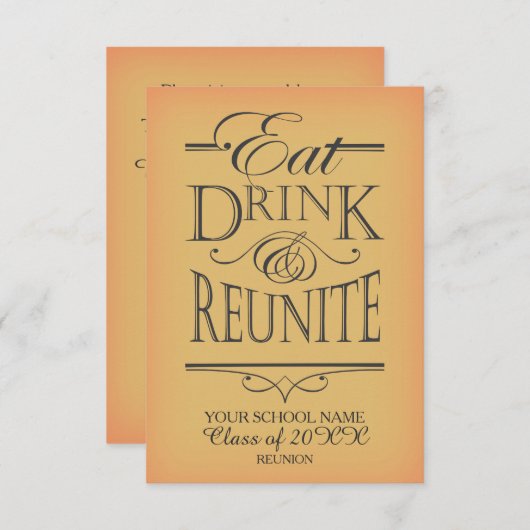 Invitation Conception de la réunion scolaire (Devant / Derrière)