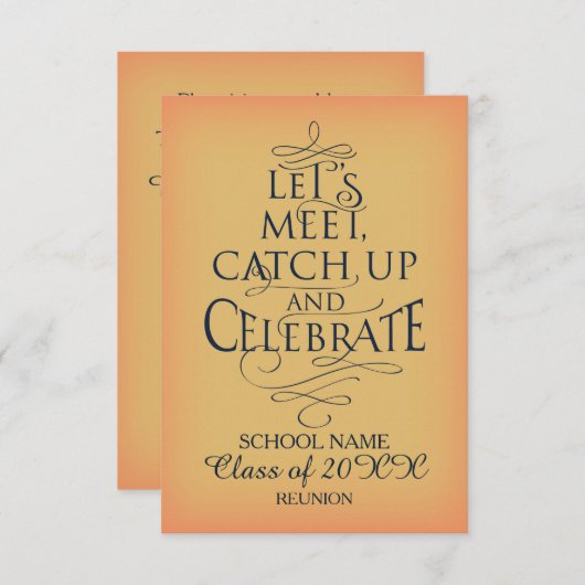 Invitation Conception de la réunion scolaire (Devant / Derrière)