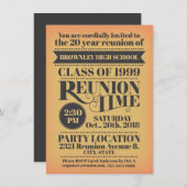 Invitation Conception de la réunion scolaire. (Devant / Derrière)