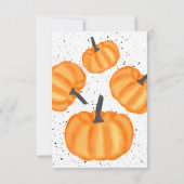 Invitation Conception de la sculpture citrouille d'Halloween  (Dos)