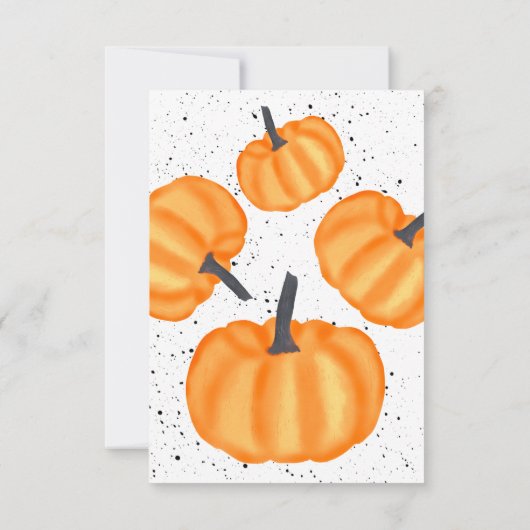 Invitation Conception de la sculpture citrouille d'Halloween  (Dos)