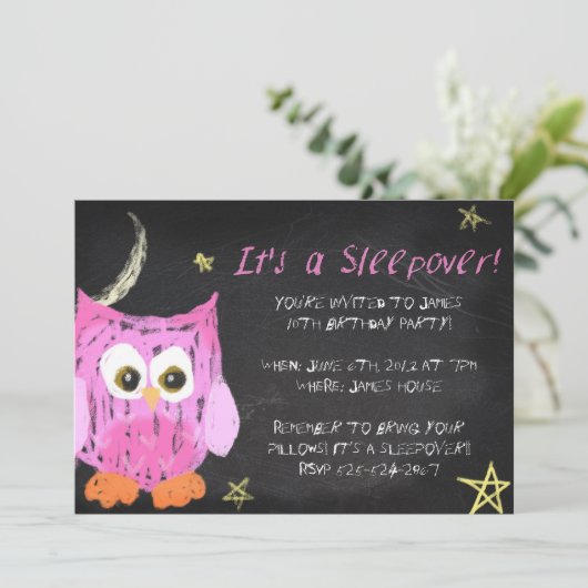 Invitation Conception de l'écluse à chenilles Owl2 Chalk (Debout devant)