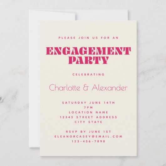 Invitation Conception de les années 70 rétro super en Red Eng (Devant)