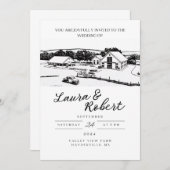 Invitation Conception de lieu personnalisé Valley View Farm M (Devant / Derrière)