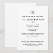 Invitation Conception de l'image de marque pour les événement (Devant / Derrière)