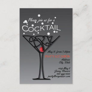 Invitation Conception de l'invitation à la soirée Cocktail