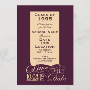 Invitation Conception de l'invitation à réunion de classe