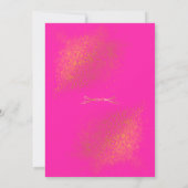 Invitation Conception de luxe sur fond rose tendre (Dos)