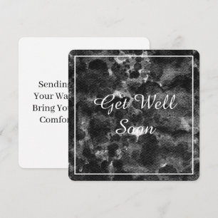 Invitation Conception de marbre noir abstrait Dark Grunge