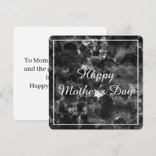 Invitation Conception de marbre noir abstrait Dark Grunge