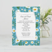 Invitation Conception de marguerite blanche pour le renouvell (Debout devant)